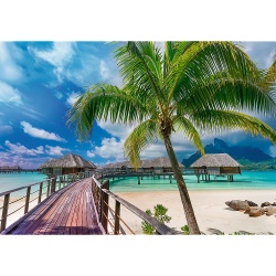 PUZZLE TREFL UFT 1000 INSULA PARADISULUI BORA BORA - Img 2