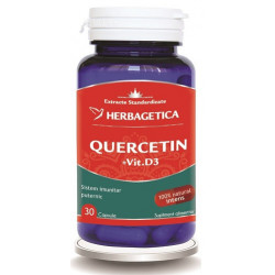 QUERCETIN+VITAMINA D3 30cps HERBAGETICA