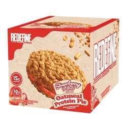 Redefine Foods Oatmeal Protein Pie, Prajitura Proteica Cu Ovaz Cu Aroma De Unt De Arahide Si Gem De Capsuni, 70g - Img 3