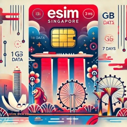 Roaming eSIM 1GB date, eSIM de Mare Viteza pana la 5G, valabil 7 zile din momentul activarii, Singapore
