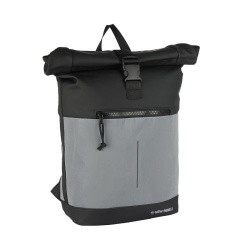 RUCSAC NEW REBELS BOWIE-NEW YORK ROLLTOP, DIMENSIUNI 30/12/43 CM, CULOARE NEGRU - Img 1