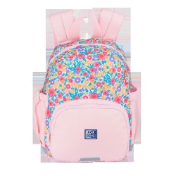 RUCSAC OXFORD 31X23X12CM FLOWERS ROZ