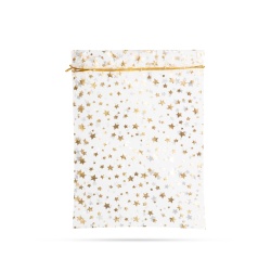 Sacoşă, pt. cadouri - textil organza - 23 x 16 cm, 4 buc. / pachet - Img 2