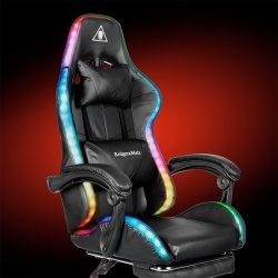 SCAUN GAMING GX-150 NEGRU LED MASAJ KRUGER&MATZ - Img 3