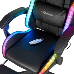 SCAUN GAMING GX-150 NEGRU LED MASAJ KRUGER&MATZ - Img 13