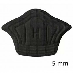 Set 10 buc. (5 seturi) de pernite protectie calcaie pentru incaltaminte, autoadezive, din spuma moale si material textil, culoare NEAGRA - Img 3