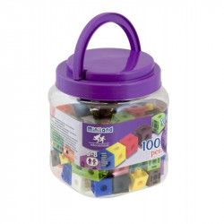 Set 100 cuburi Miniland, 2 cm, plastic - Img 2