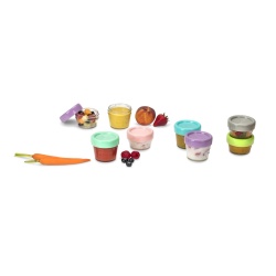 SET 12 RECIPIENT STICLA PENTRU HRANA BEBE, MELII, 6*59 ML + 6*118 ML - Img 10