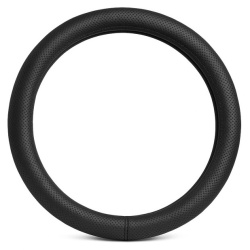 Set Auto Essential AVEX – 5 piese, Covorase Universale Mocheta + Husa Volan Piele Ecologica Perforata, Negru - Img 3