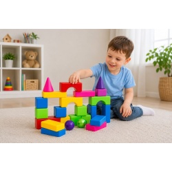 SET CONSTRUCTOR BLOCURI MULTICOLORE 1 - Img 3