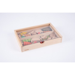 Set de 37 figurine din lemn pentru activitati educative Padurea - Img 2