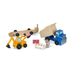 Set de joaca Utilaje de constructii din lemn - Img 1