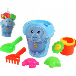 "Set de jucarii de plaja elefant vesel 7 piese"
