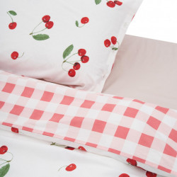 SET DE PAT SINGLE BUMBAC CHERRY - Img 3