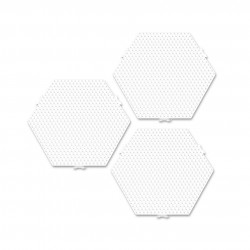 Set placi pentru margelele de calcat Beedz - 3 bucati hexagon - Img 2