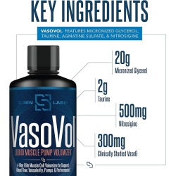 Sirenlabs Vaso Vol Fruit Burst Flavor, Formula Pentru Cresterea Masei Musculare Cu Aroma De Fruit Burst, 960 Ml - Img 2