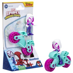 SPIDERMAN SET MOTOCICLETA SI FIGURINA GHOST SPIDER 6CM - Img 5