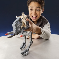 STAR WARS MANDALORIAN SI GROGU ACTION VERSE SET FIGURINA IMPERIAL DRIVER SI VEHICUL AR RT CU ACCESORII - Img 5