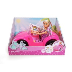 STEFFI LOVE SET PAPUSA STEFFI CU MASINA DE PLAJA 29CM