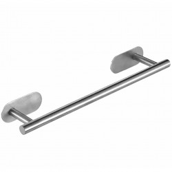 Suport confortabil din oțel pentru prosop, lungime 40 cm, culoare Argintiu - Img 2