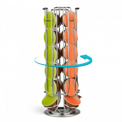 Suport metalic pentru capsule de cafea - 24 capsule Dolce Gusto - crom - Img 2