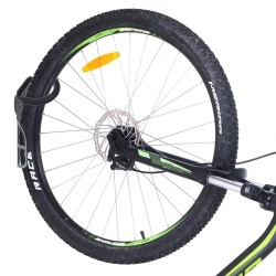 Suport pentru bicicleta cu prindere pe perete, rabatabil, metalic, culoare Neagra - Img 2