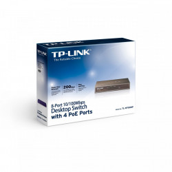 Switch TP-LINK TL-SF1008P, 8 x 10/100 Mbps + 4 porturi PoE - Img 1