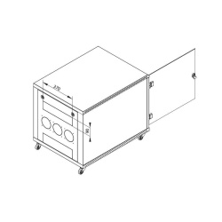 TRITON RACK PODEA 19" 12U 600X1000 GRI - Img 3