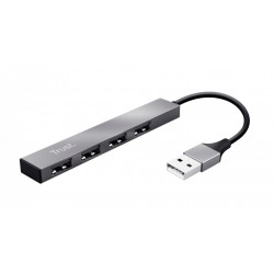 TRUST Halyx Aluminium 4-Port USB Hub