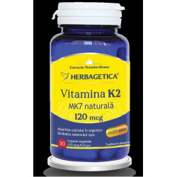 VITAMINA K2 MK7 NATURALA 120MG 30CPS VEGETALE