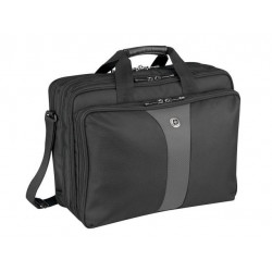 Wenger, Legacy 17 inch Triple Gusset Brief, Black/Gray