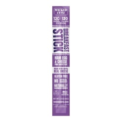 Wicked Cutz Breakfast Sticks, Ham Egg & Cheese, Carnat Cu Oua Si Branza, 42,g - Img 2