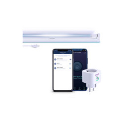 A kit consisting of PEHPL10 Smart Power Plug and PELUV01 UV lamp. Used to desinfect working and residential premises with remote control from Perenio Lite application