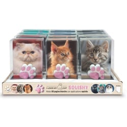 Agenda nedatata cu pisicute squishy pe coperta, 80 de pagini albe, 10 x 15 cm (12 buc/display) - Img 1
