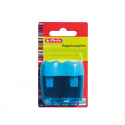 Ascutitoare dubla plastic bicolora/blister