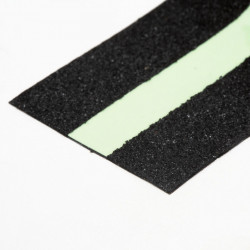 Banda adeziva, antiglisanta - 5m x 50 mm - fosforescent / negru - Img 3