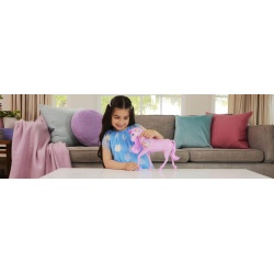 BARBIE UNICORN ROZ CU LUMINI STRALUCITOARE SI SUNETE - Img 3