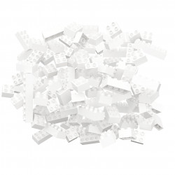 Blocuri de constructie albe Hubelino (120 piese) - Img 1