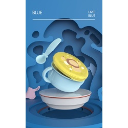Bol 2 in 1 pentru snackuri, blue - Img 2