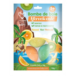 BOMBE DE BAIE EFF COPII FRUCTE EXOTICE 3BUC/PUNGA