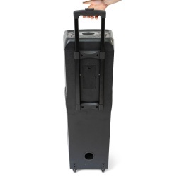 BOXA PORTABILA 2X10"/25CM 400W RMS CU USB/SD/BLUETOOTH - Img 6