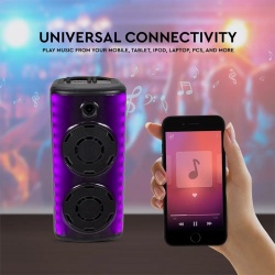 BOXA PORTABILA 2X8" 65W RMS BT/FM/AUX - Img 4