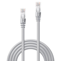 Cablu Lindy 3m Cat.6 U/UTP, Grey - Img 3