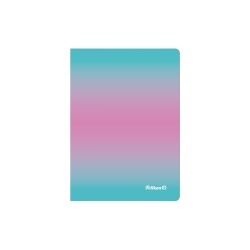 CAIET A6 COLOR EDITION 80 FILE, HARTIE 70G/MP, PATRATELE, CULOARE ROZ/MENTA