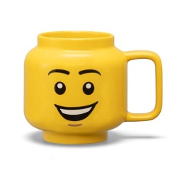 CanÄ? mare LEGO din ceramicÄ? â Cap de bÄ?iat fericit