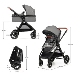CARUCIOR KINDERKRAFT ESME, 3 IN 1, MOONLIGHT GREY - Img 7