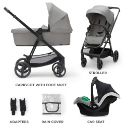 CARUCIOR KINDERKRAFT NEWLY, 3 IN 1, LIGHT GREY - Img 12