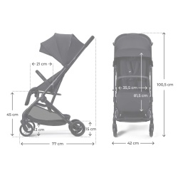 CARUCIOR SPORT KINDERKRAFT INDY3, COAL BLACK - Img 6