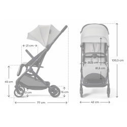 CARUCIOR SPORT KINDERKRAFT INDY3, URBAN GREY - Img 6