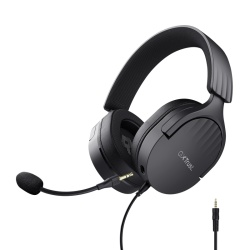 Casti Trust GXT 489 Fayzo cu fir, negru